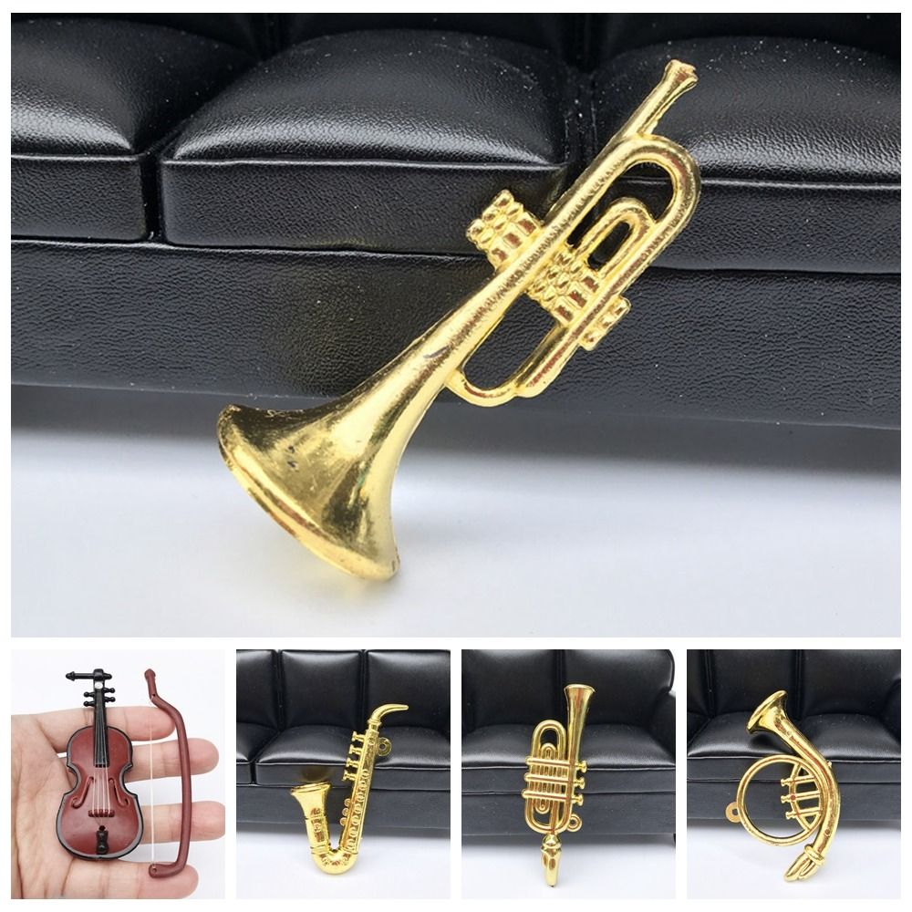 Musical Instrument Japan - Miniaturowy Model Mini Złota Trąbka Saksofon