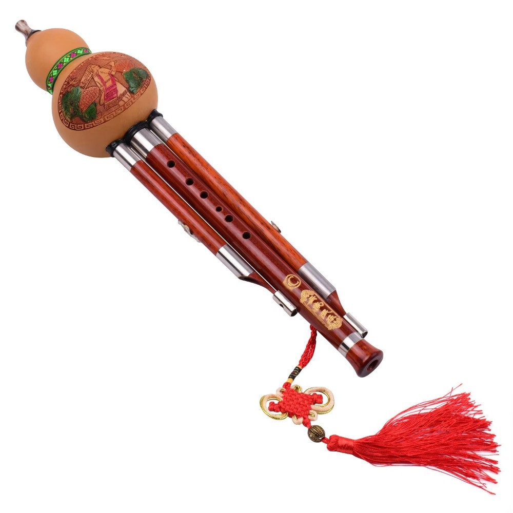 A Musical Instrument With Keys - Trójtonowa fletka hulusi w stroju C,