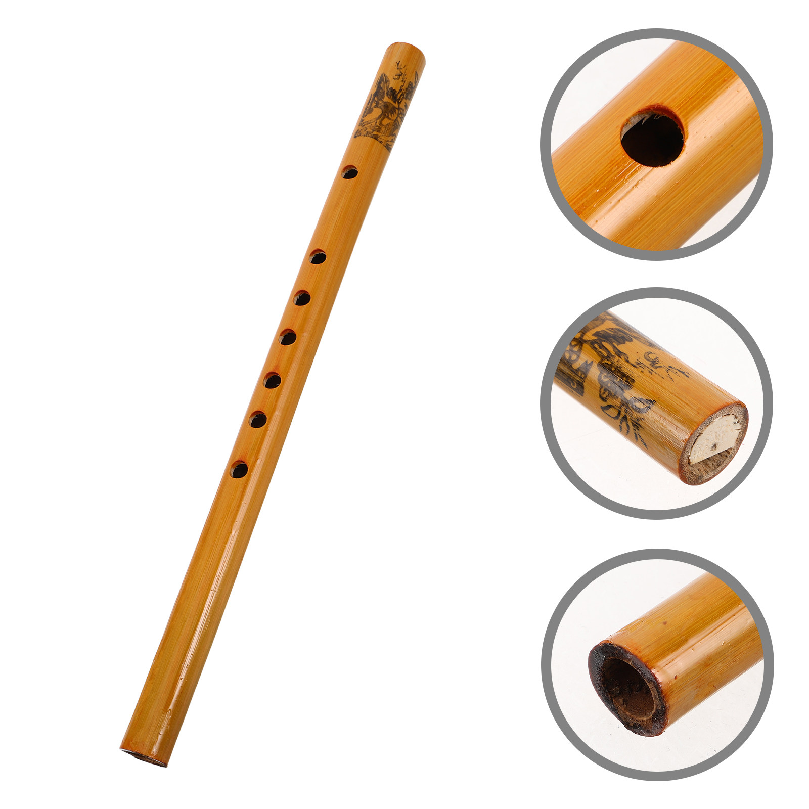 Musical Instrument A Recorder - Flet pionowy 33 cm, bambusowy, 7