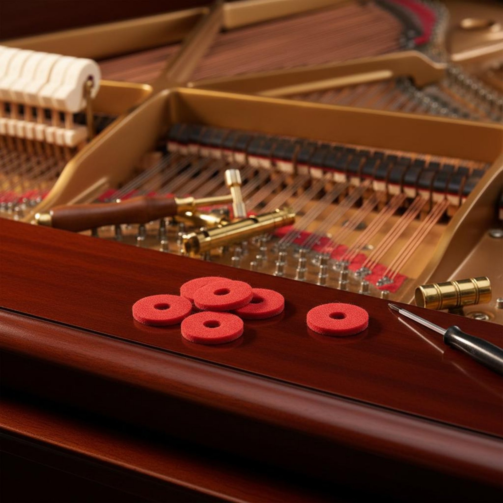 A Musical Instrument With Keys - Podkładka filcowa pod klawisze fortepianu, mała,