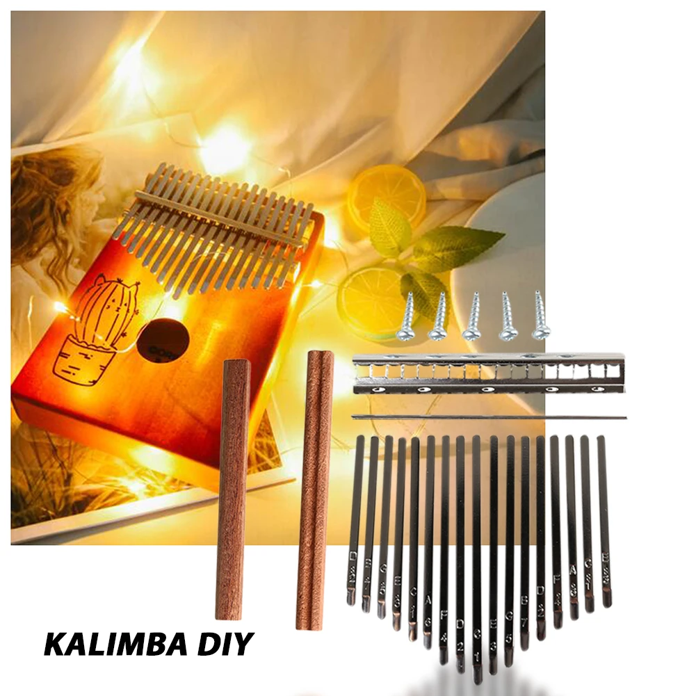 A Musical Instrument With Keys - DIY 17-tonowe klucze Kalimba Zestaw zębów