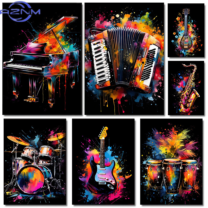Picture Of Musical Instrument - Klasyczne instrumenty muzyczne Pianino Gitara Festiwal