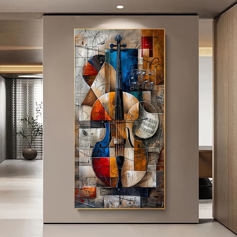 Musical Instrument Image - Nowoczesne Abstrakcyjne Plakaty na Celofanie Graffiti