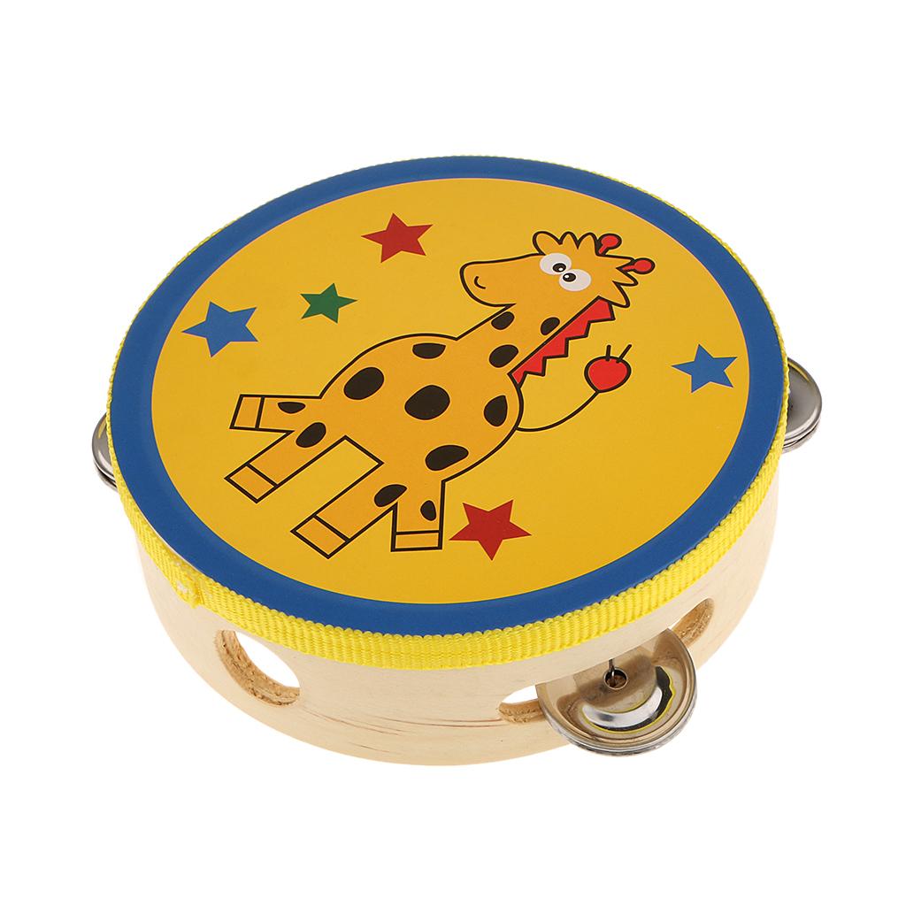 Drewniany tamburyn, mały instr – Musical Instrument Kids recenzja i cena