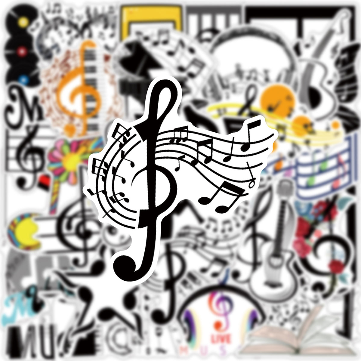 50 naklejek o tematyce muzyczn – Musical Instrument Tabla recenzja i cena