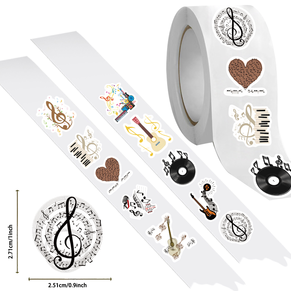 500 szt. Naklejki z motywem mu – Musical Instrument Old recenzja i cena