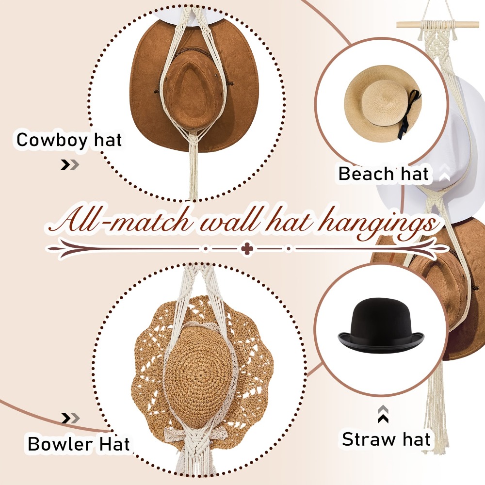 Bohemian Macrame Hat Hanger Rę – Musical Instrument Jazz recenzja i cena