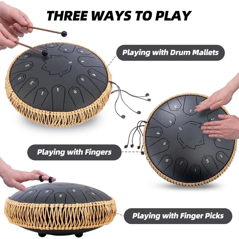 Hluru Stalowy Glucofon 13 Calo – Musical Instrument Morocco recenzja i cena