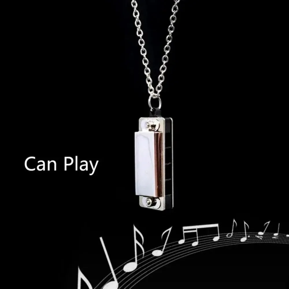 Mini Harmonijka Naszyjnik Męsk – Musical Instrument You Blow Into recenzja i cena