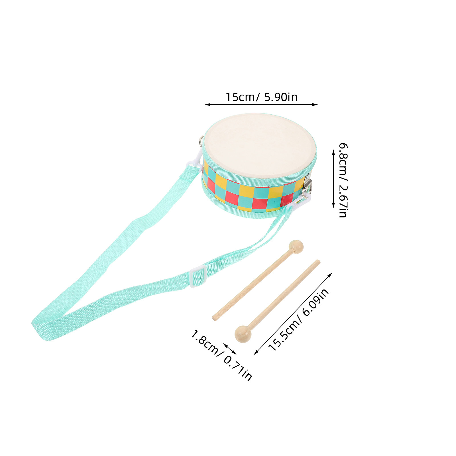Dwustronny dziecięcy bęben ręc – Musical Instrument Kids recenzja i cena