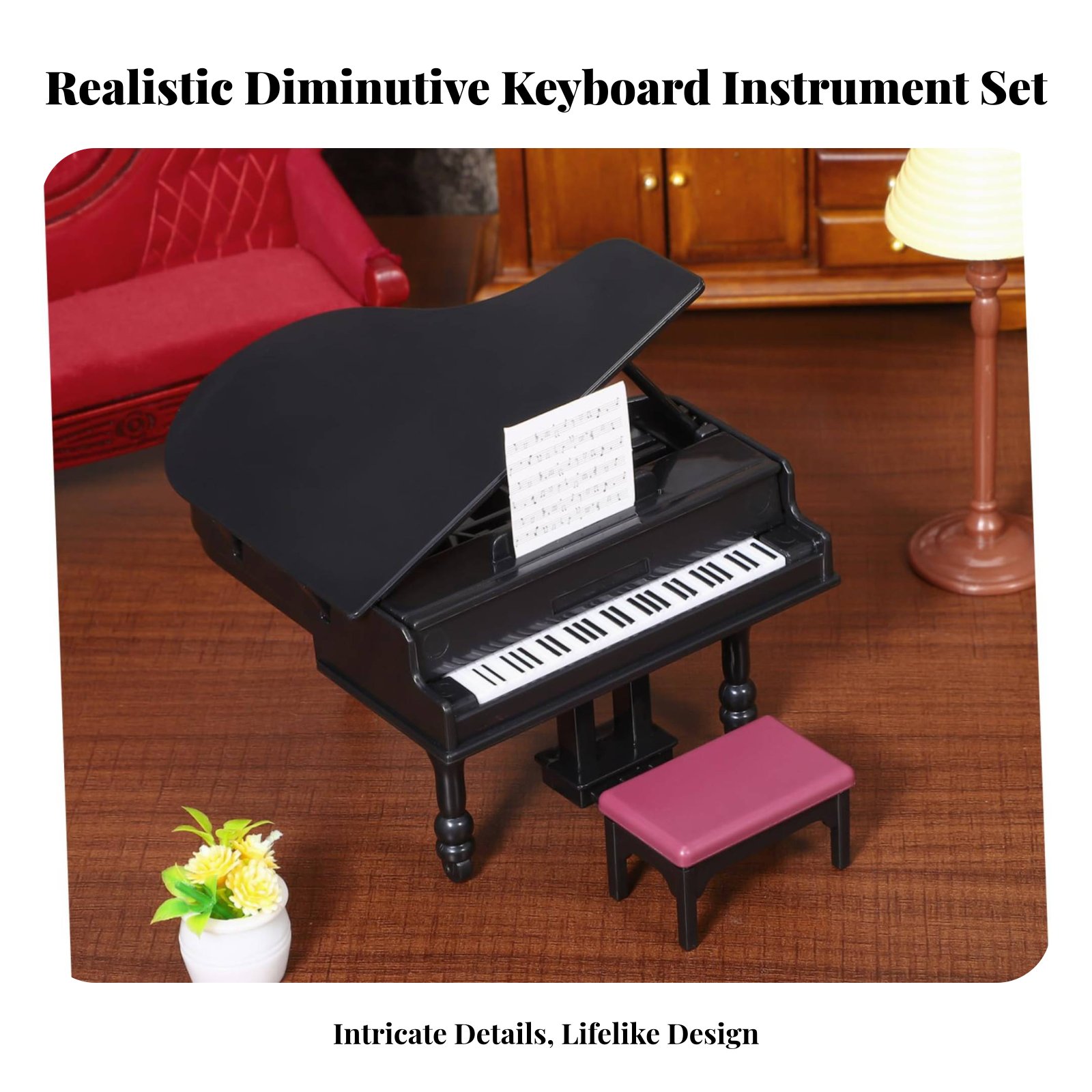 Pianino do domku dla lalek z ł – Musical Instrument Old recenzja i cena