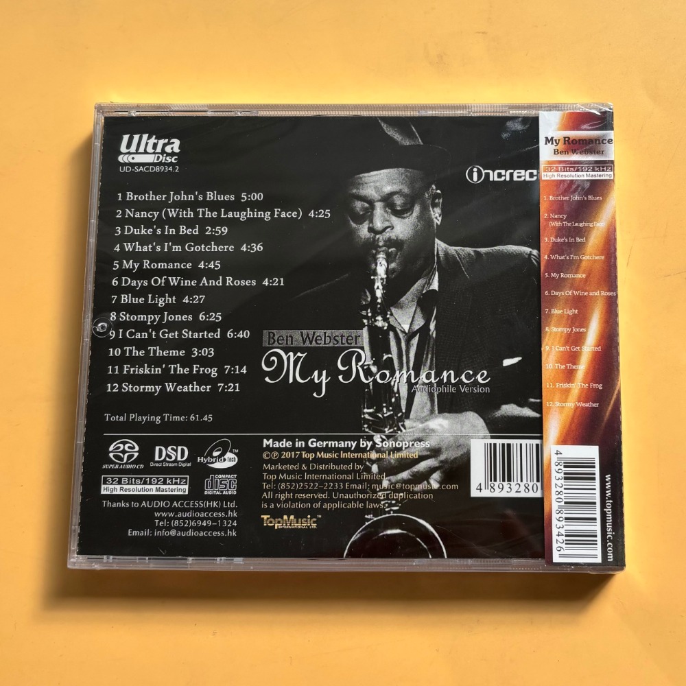 Ben Webster My Romance Jazz CD – Musical Instrument Jazz recenzja i cena